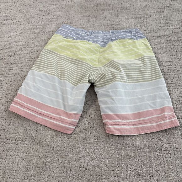 Tailor Vintage Reversible Shorts 32”Chino Multi Color W/Stripes/Tan - Picture 6 of 12